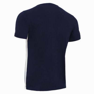 Футболка спортивная х/б MACRON FLUTE T-SHIRT NAVY/WHITE