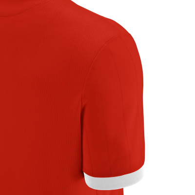 Футболка спортивная MACRON HALLEY SHIRT RED/WHITE