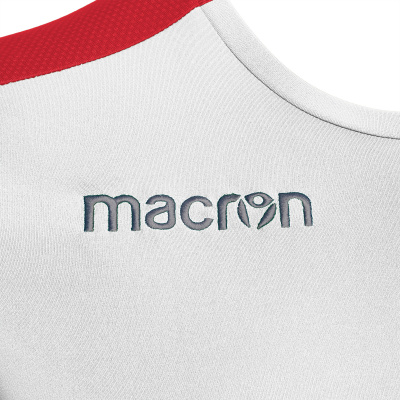 Футболка спортивная MACRON TITAN SHIRT WHITE/RED
