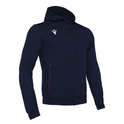 Олимпийка спортивная MACRON CELLO FULL ZIP HOODED SWEATSHIRT NAVY