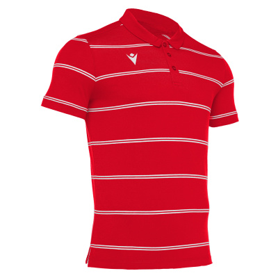 Футболка-поло парадная MACRON FLAMENCO POLO RED/WHITE