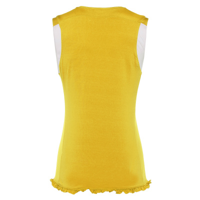 Майка спортивная MACRON MERCURY SLEEVELESS SHIRT YELLOW/WHITE