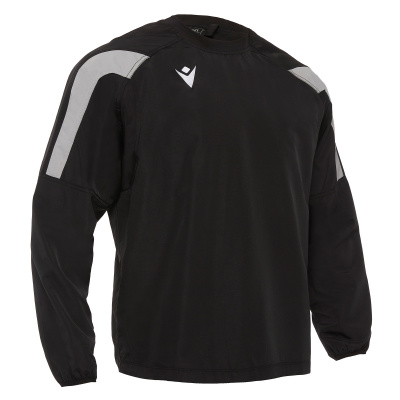 Куртка тренировочная MACRON TOURMALINE CONTACT SHOWERPROOF TOP BLACK/GREY