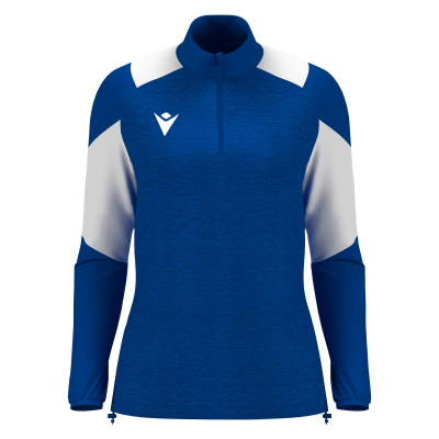 Толстовка тренировочная женская MACRON CHANTICO TRAINING 1/4 ZIP TOP ROYAL BLUE/WHITE