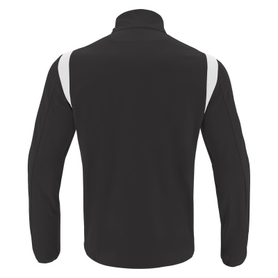Толстовка тренировочная MACRON GANGE TRAINING 1/4 ZIP TOP BLACK/WHITE