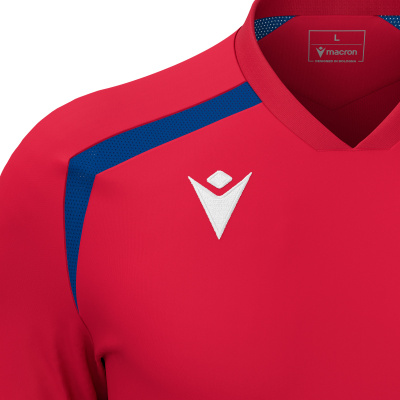 Футболка спортивная MACRON WYRM SHIRT RED/ROYAL BLUE