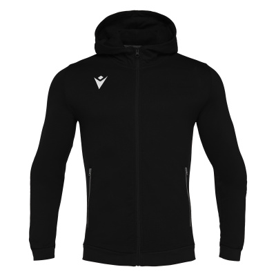 Олимпийка спортивная MACRON CELLO FULL ZIP HOODED SWEATSHIRT BLACK