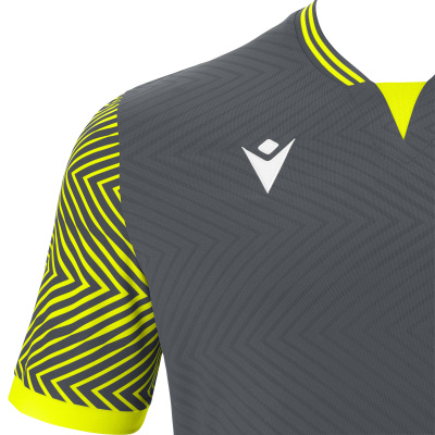 Футболка спортивная MACRON TUREIS ECO SHIRT ANTHRACITE/NEON YELLOW