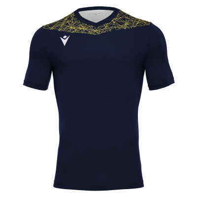 Футболка спортивная MACRON NASH SHIRT NAVY/YELLOW
