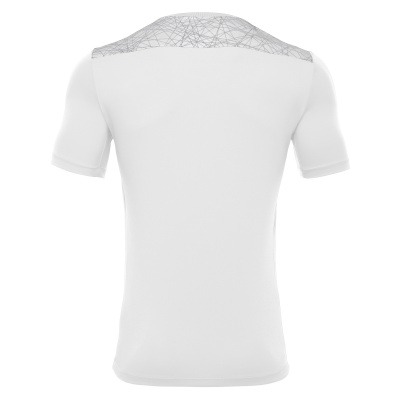 Футболка спортивная MACRON NASH SHIRT WHITE/SILVER
