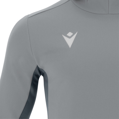 Толстовка спортивная MACRON ELECTRO HOODY POLYDIAGONAL SILVER