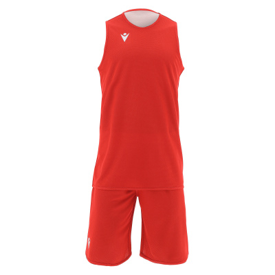 Комплект баскетбольный MACRON X500 SET REVERSIBLE RED/WHITE
