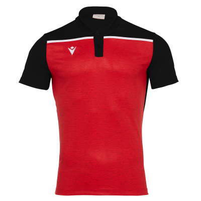 Поло парадное MACRON JUMEIRAH POLO BLACK/RED/WHITE