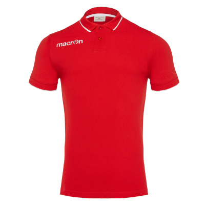 Поло парадное MACRON ZOUK POLO RED/WHITE