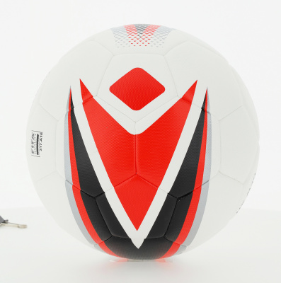 Мяч футбольный MACRON DEW XH FOOTBALL MATCH DAY BALL WHITE/RED