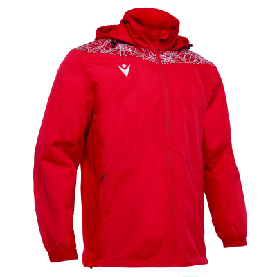 Куртка спортивная MACRON LAHTI MESH LINED SHOWERJACKET RED/WHITE