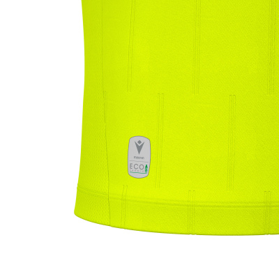 Футболка судейская проф. MACRON MENDEZ ECO SHIRT LS NEON YELLOW/BLACK