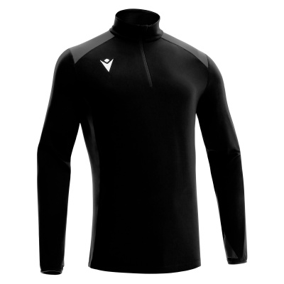 Толстовка тренировочная MACRON IOLITE TRAINING 1/4 ZIP TOP BLACK/ANTHRACITE