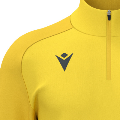 Толстовка тренировочная MACRON ISEN 1/4 ZIP TOP YELLOW/DARK YELLOW