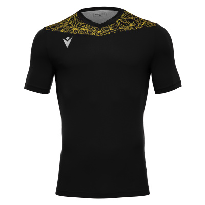 Футболка спортивная MACRON NASH SHIRT BLACK/YELLOW