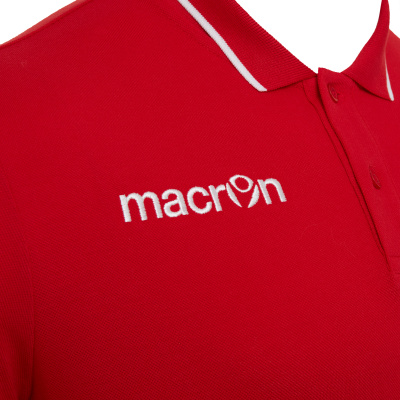 Поло парадное MACRON ZOUK POLO RED/WHITE