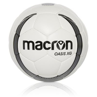 Мяч футбольный тренировочный MACRON OASIS XG N.3 BALL (ЗАКАЗ ОТ 12 ШТУК) WHITE/BLACK