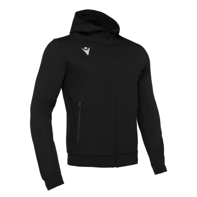 Олимпийка спортивная MACRON CELLO FULL ZIP HOODED SWEATSHIRT BLACK