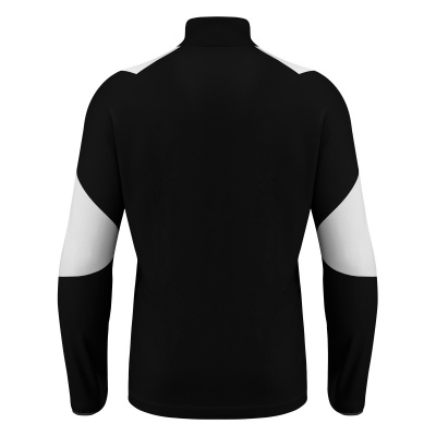 Толстовка тренировочная MACRON IZEL TRAINING 1/4 ZIP TOP BLACK/WHITE