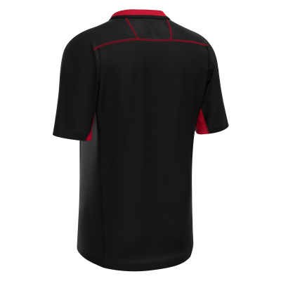 Регбийка игровая MACRON ALABASTER SHIRT BLACK/RED