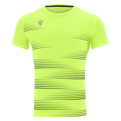 Футболка спортиная MACRON IVAN SHIRT NEON YELLOW/BLACK