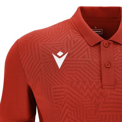 Поло парадное MACRON RAP POLO RED/WHITE