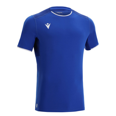 Футболка спортивная MACRON RHODIUM ECO SHIRT ROYAL BLUE/DARK ROYAL BLUE/WHITE