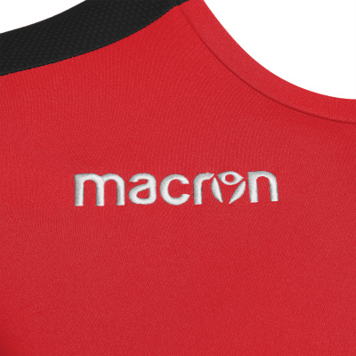 Футболка спортивная MACRON TITAN SHIRT RED/BLACK/WHITE