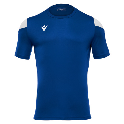 Футболка спортивная MACRON POLIS SHIRT ROYAL BLUE/WHITE