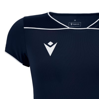 Футболка спортивная женская MACRON STEEL ECO SHIRT NAVY/LIGHT NAVY/WHITE