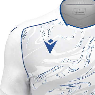 Футболка спортивная MACRON ARCANE ECO SHIRT WHITE/ROYAL BLUE