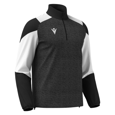 Толстовка тренировочная MACRON CUZCO TRAINING 1/4 ZIP TOP BLACK/WHITE