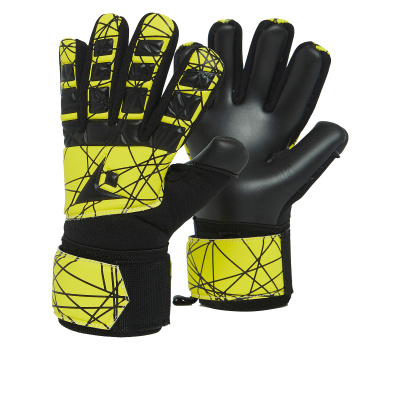 Перчатки вратарские MACRON CAYMAN XH GK GLOVES JR BLACK/YELLOW
