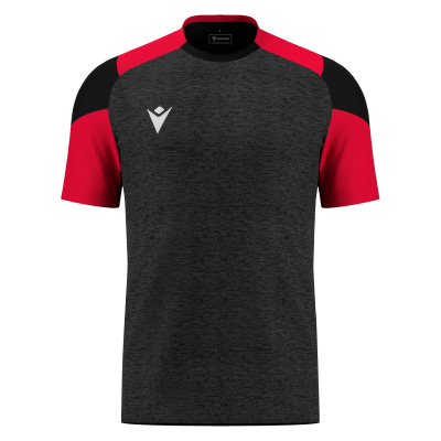 Футболка спортивная MACRON GOLEM SHIRT BLACK/RED