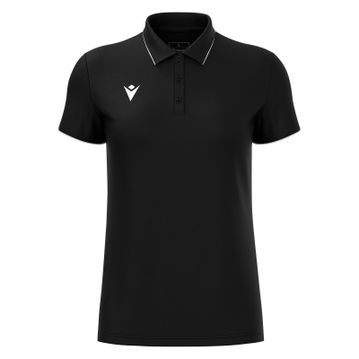 Поло спортивное женское MACRON MELODY POLO BLACK/WHITE