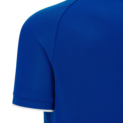 Поло парадное MACRON AULOS POLO ROYAL BLUE/WHITE
