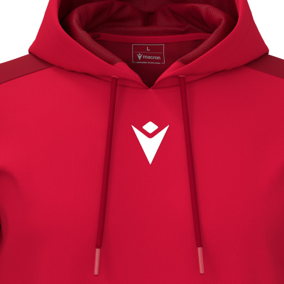 Худи спортивное MACRON HORN HOODY POLY RED/DARK RED