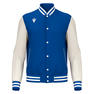Куртка спортивная MACRON FIDDLE VARSITY COLLEGE JACKET ROYAL BLUE/OFFWHITE