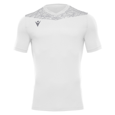 Футболка спортивная MACRON NASH SHIRT WHITE/SILVER