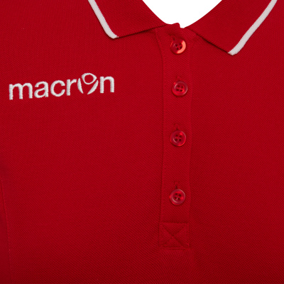 Поло спортивное женское MACRON DESI POLO RED/WHITE