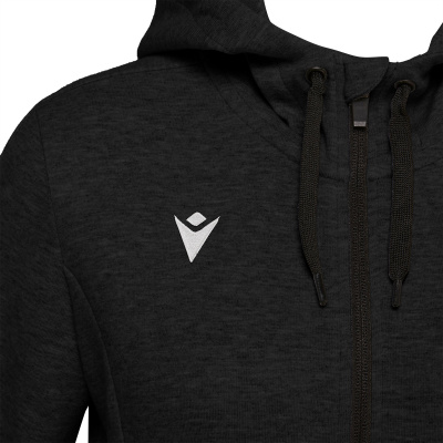 Олимпийка спортивная женская MACRON LYRE FULL LENGHT ZIP HOODED SWEATSHIRT BLACK