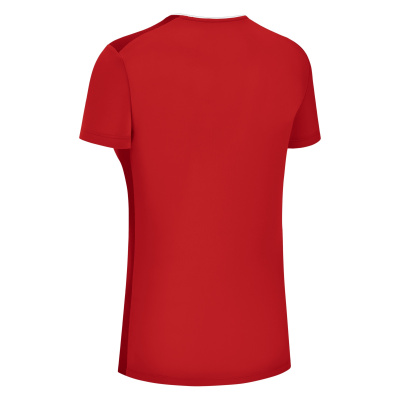 Футболка спортивная женская MACRON ZINC SHIRT RED/DARK RED/WHITE
