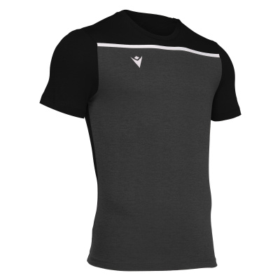 Футболка спортивная х/б MACRON COUNTRY T-SHIRT BLACK/WHITE