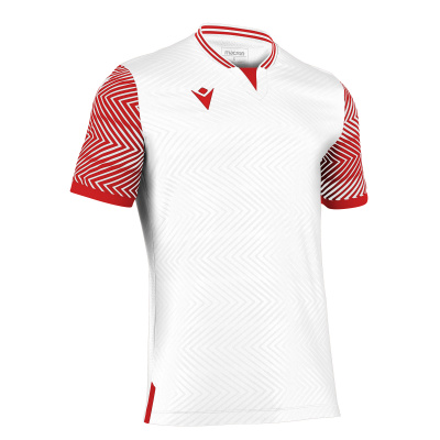 Футболка спортивная MACRON TUREIS ECO SHIRT WHITE/RED