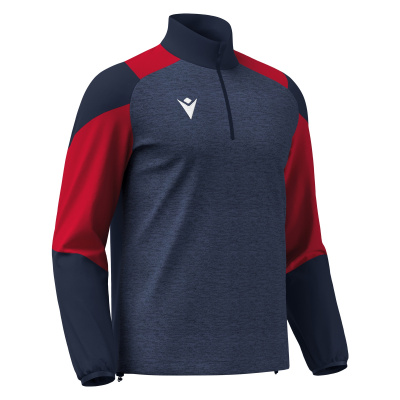 Толстовка тренировочная MACRON CUZCO TRAINING 1/4 ZIP TOP NAVY/RED